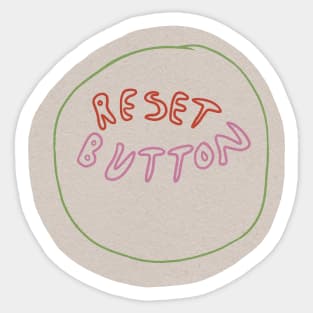 The Reset Button Sticker
